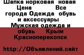 Шапка норковая, новая › Цена ­ 5 000 - Все города Одежда, обувь и аксессуары » Мужская одежда и обувь   . Крым,Красноперекопск